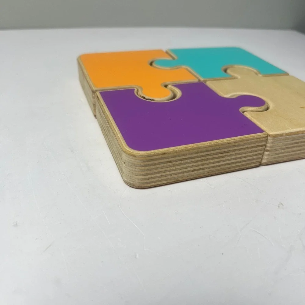 Lovevery Wooden Chunky Puzzle Toddler OS Multicolor Montessori Learning Toy